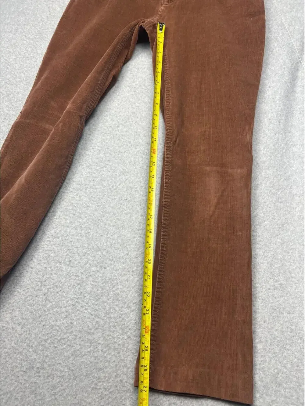 J Jill Corduroy Slim Leg Pants Women's Petites Size 2 Casual Rust Brown Simple